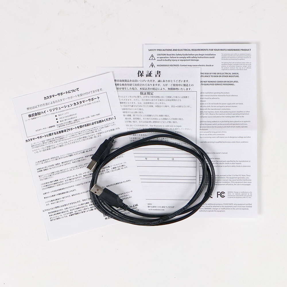 【中古】 MOTU M2 2in 2out オーディオインターフェイス 付属品