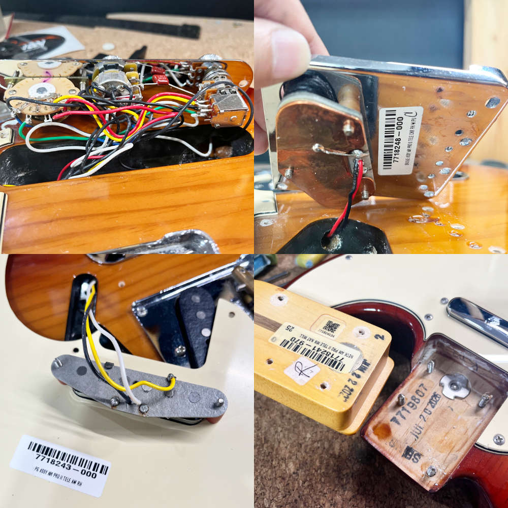 【中古】 エレキギター Fender American Professional II Telecaster Maple Fingerboard Sienna Sunburst 2023年製 フェンダー アメリカンプロフェッショナル2 テレキャスター シエナサンバースト 内部