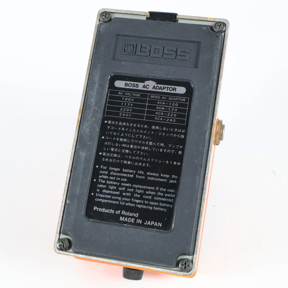 【中古】 ディストーション エフェクター BOSS DS-1 Distortion Made in Japan ギターエフェクター 本体画像 裏