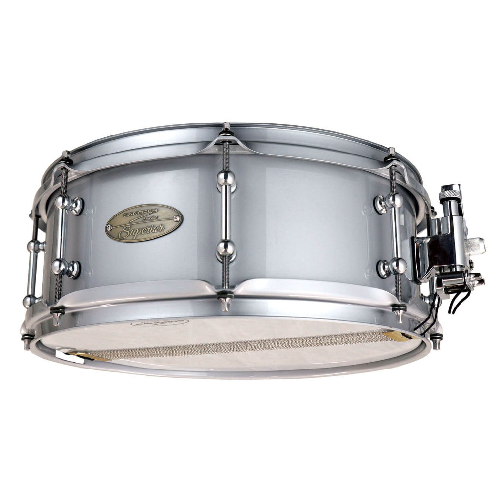 CANOPUS カノウプス SS-1455 SP 5.5インチ×14インチ スネアドラム 全体裏面画像