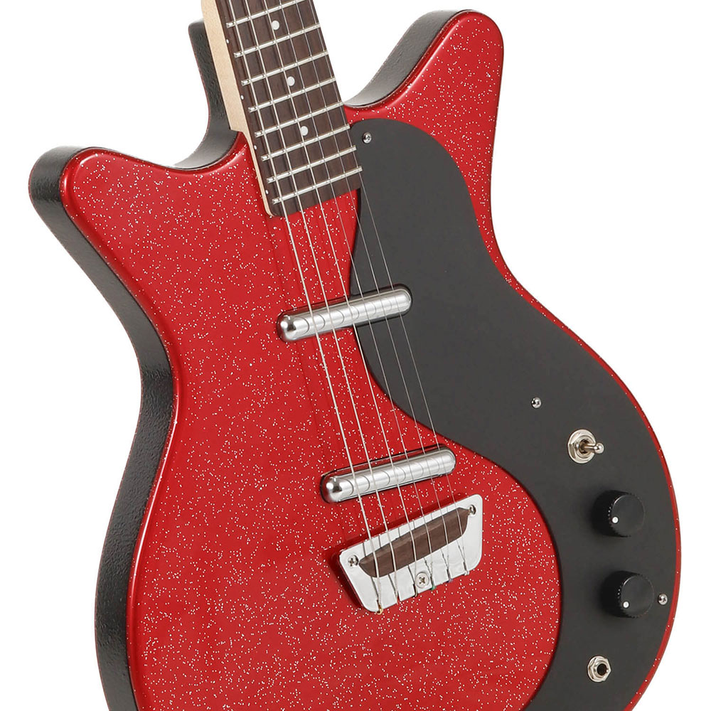 Danelectro ダンエレクトロ GLITTER ’59 RED/SILVER エレキギター ボディ