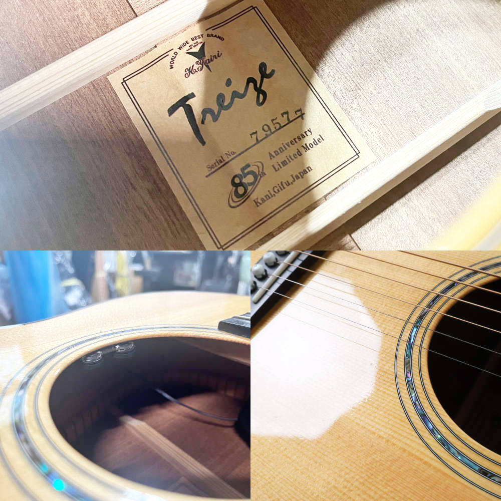 【中古】 アコースティックギター K.Yairi Treize yairi 2020年製 Kヤイリ Element VTCピックアップ搭載 ヤイリ85周年記念限定モデル 内部 