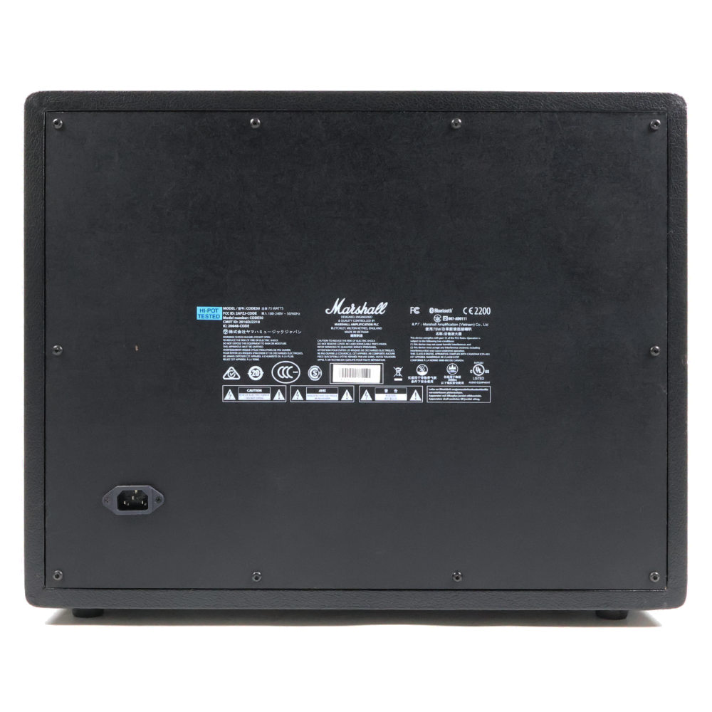【中古】 コンボアンプ マーシャル MARSHALL CODE50 フルモデリングギターアンプ 本体画像 裏