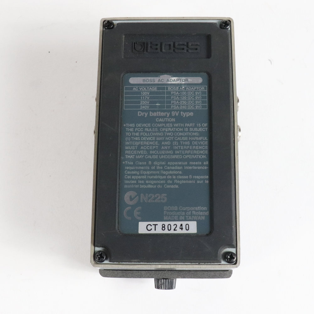 【中古】デジタルリバーブ エフェクター BOSS RV-5 Digital Reverb ボス リヴァーブ エフェクター 裏面