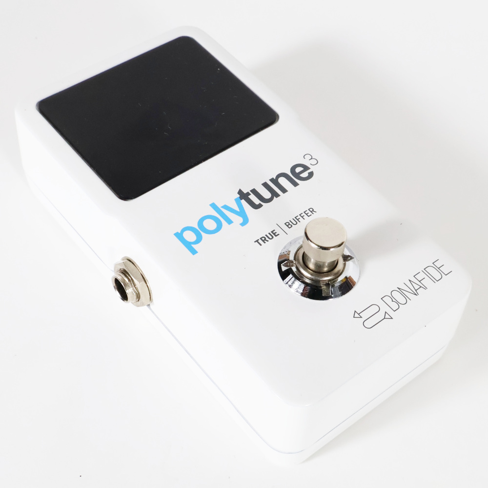 【中古】 チューナー tc electronic PolyTune 3 バッファー内蔵 ポリフォニックチューナー ポリチューン ペダルチューナー 本体画像 斜め 2