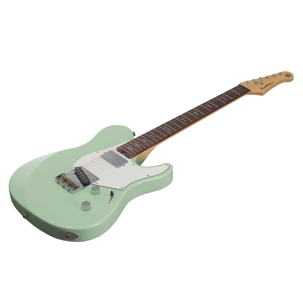 YAMAHA ヤマハ PACS+11S PGN Pacifica SC Standard Plus PEPPERMINT GREEN パシフィカSC スタンダードプラス エレキギター 横斜めアングル画像