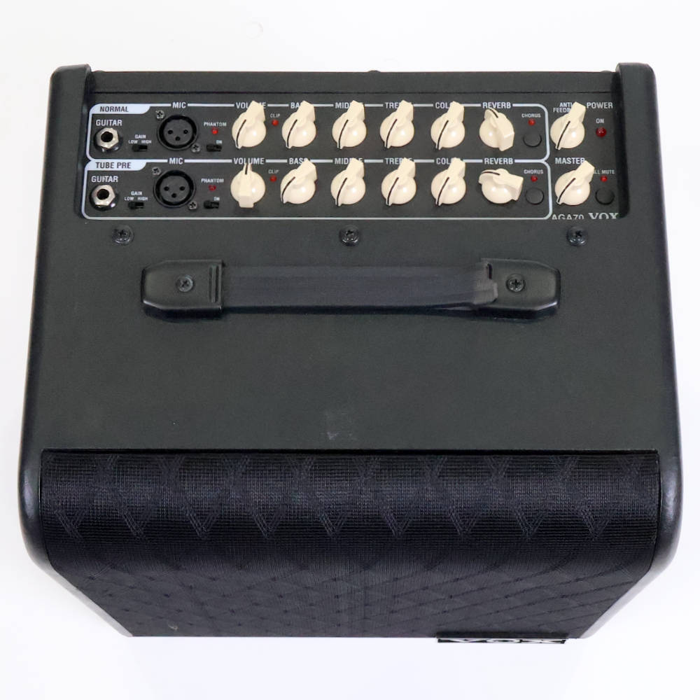 【中古】 アコースティックギターアンプ VOX AGA70 ヴォックス 2chアコギアンプ コントロール