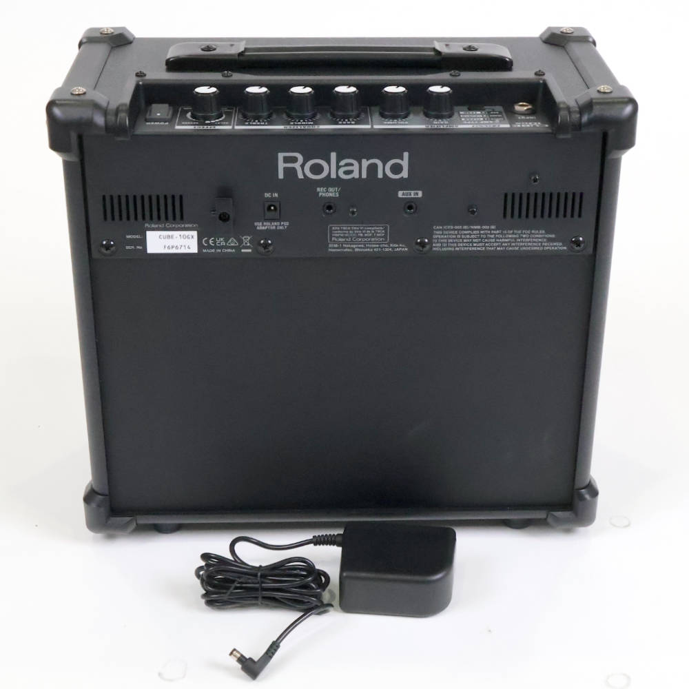 【中古】 ギターアンプ ローランド ROLAND CUBE-10GX 小型ギターアンプ コンボ エレキギター アンプ 背面