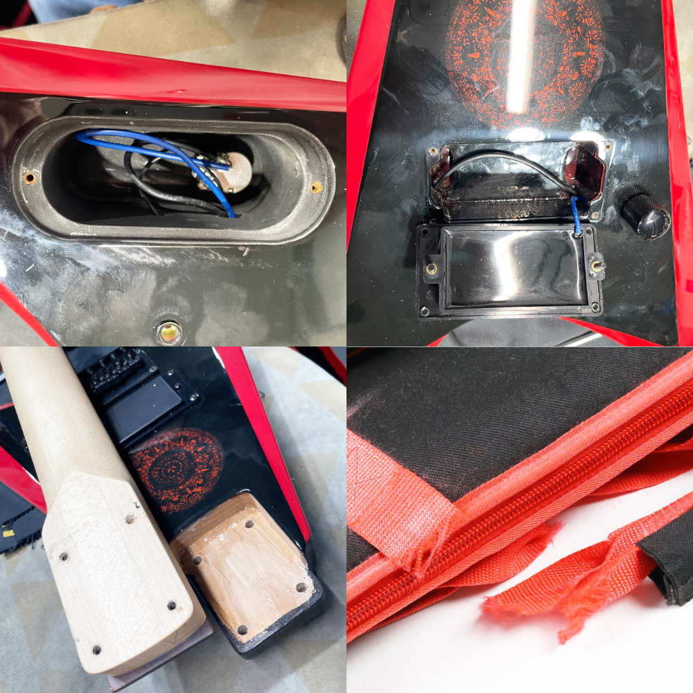 【中古】 ESP エレキギター ミニギター BABYMETAL MINI-ARROW べビーメタル ミニアロウ 内部 