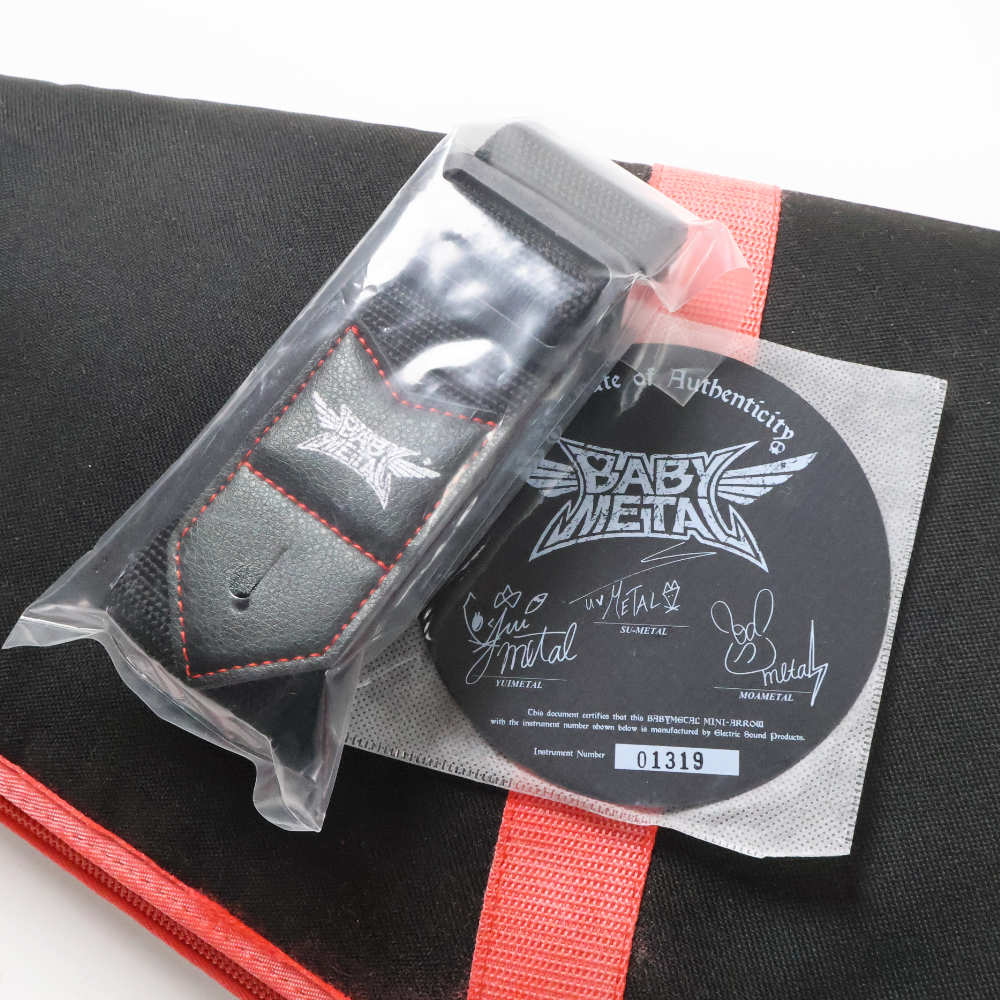 【中古】 ESP エレキギター ミニギター BABYMETAL MINI-ARROW べビーメタル ミニアロウ 付属品画像