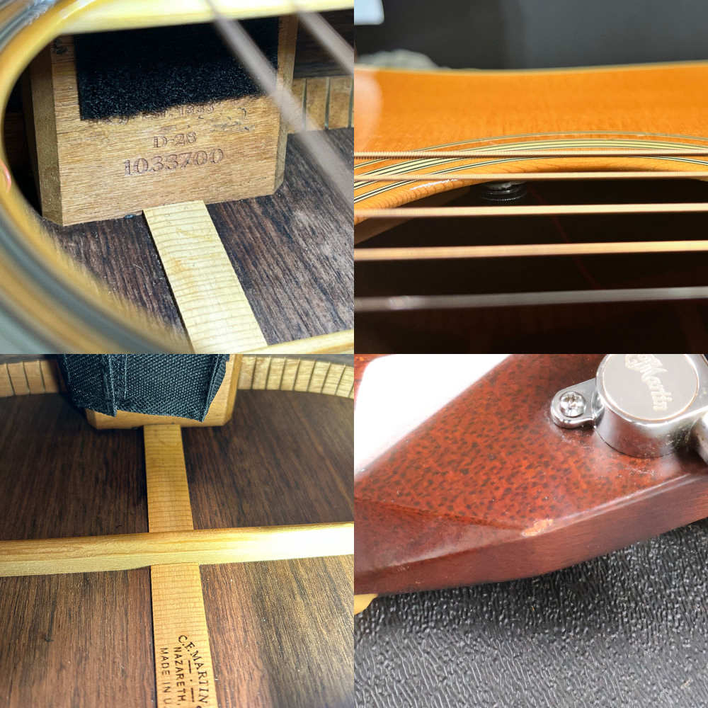 【中古】 アコースティックギター Martin D-28 Mod. 2004年製 L.R.Baggs Element Activeピックアップ搭載 ピックガード交換あり 内部