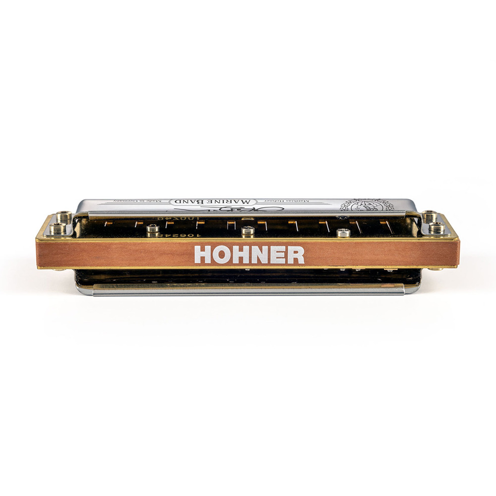 HOHNER ホーナー Steve Baker Signature Harp Dマイナー 10ホールハーモニカ ブルースハープ リア画像