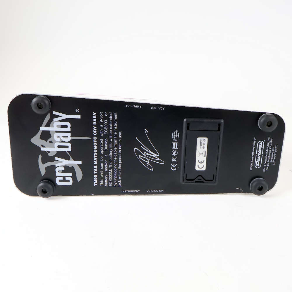 【中古】 ワウペダル Jim Dunlop TM95 TAK MATSUMOTO CRY BABY 裏面