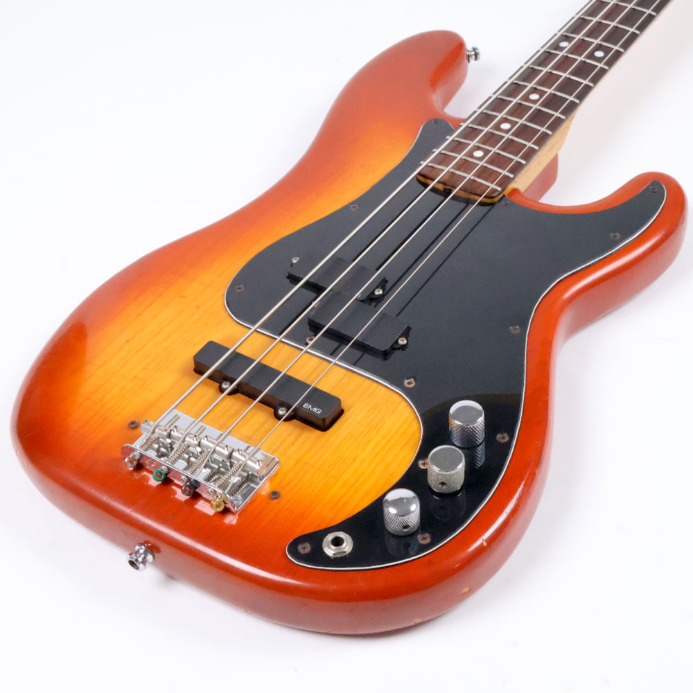 【中古】 Fender USA フェンダー PRECISION BASS Sienna Sunburst MOD 1979年製 プレシジョンベース エレキベース PJ EMGピックアップ搭載 トップ