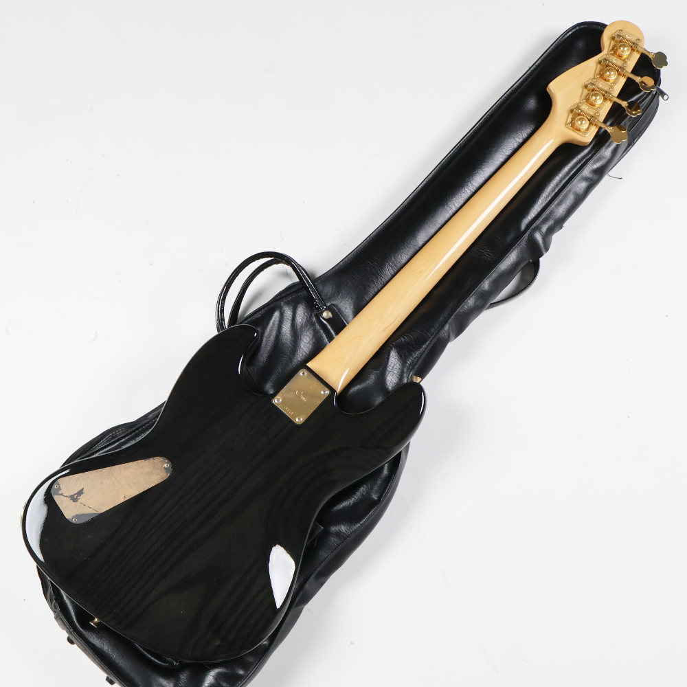 【中古】 エレキベース MOON JJ-4  シースルーブラック moonオリジナルピックアップ搭載 パッシブ仕様 ボディバック画像 