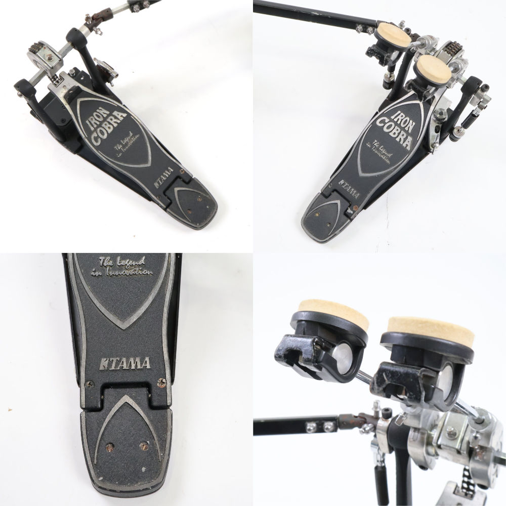 【中古】 ドラムツインペダル タマ TAMA HP900PW Iron Cobra 900 Twin Pedal Power Glide 詳細画像