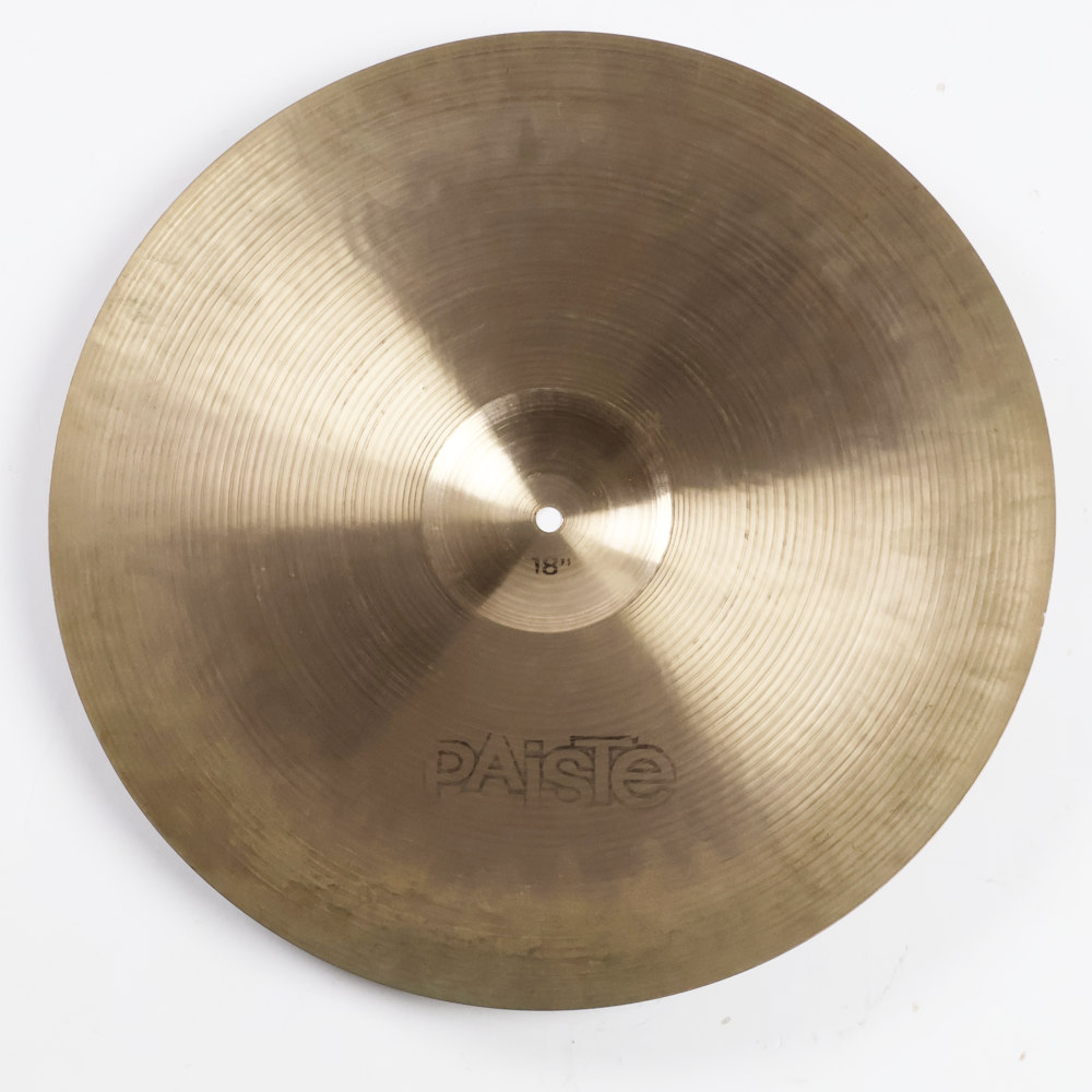 【中古】 クラッシュシンバル パイステ PAISTE Formula 602 Thin Crash 18インチ 1970s ビンテージシンバル 裏面