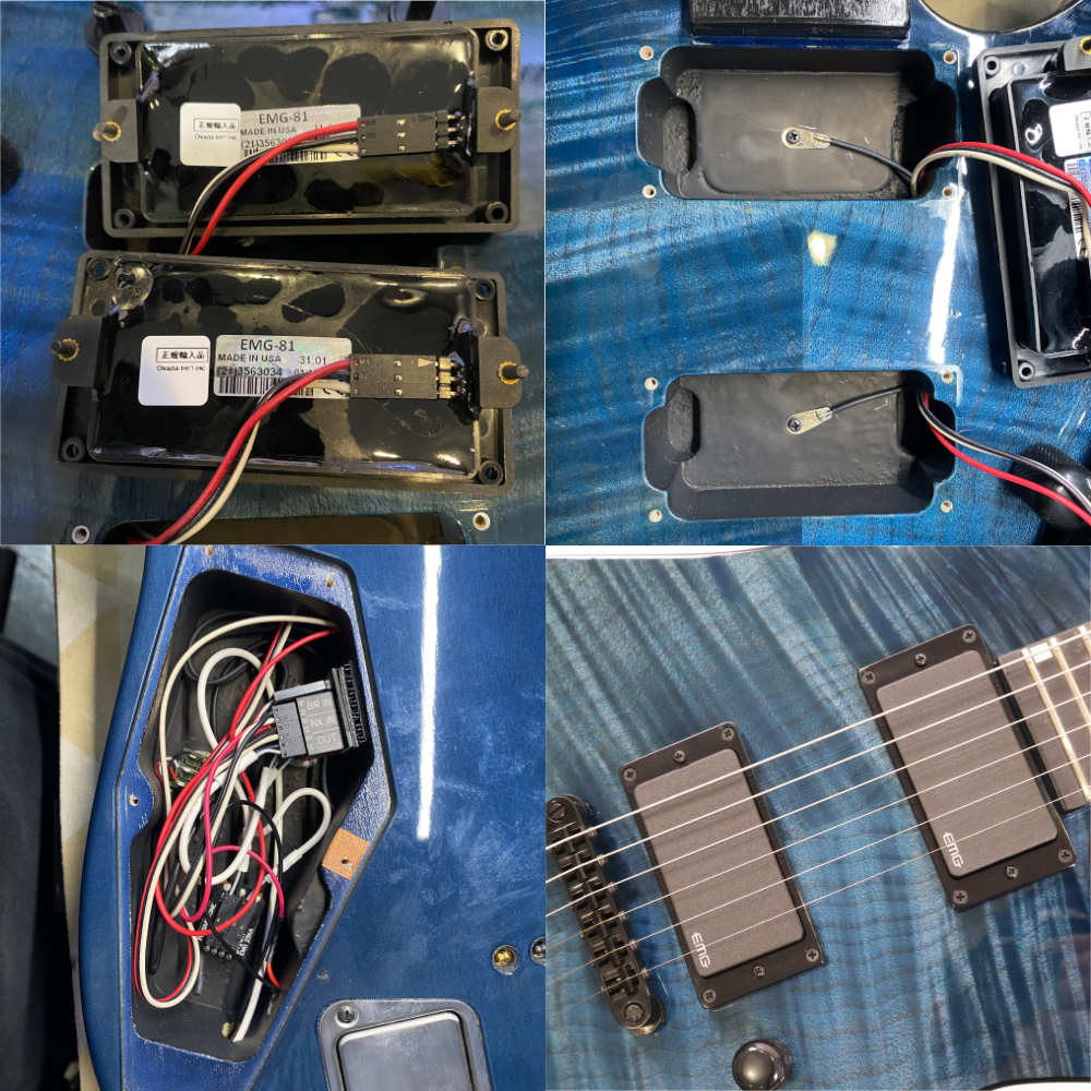 【中古】 エレキギター ESP M-II ROSELIA SAYO See thru Purple BanG Dream! ROSELIA 氷川紗夜モデル 詳細画像