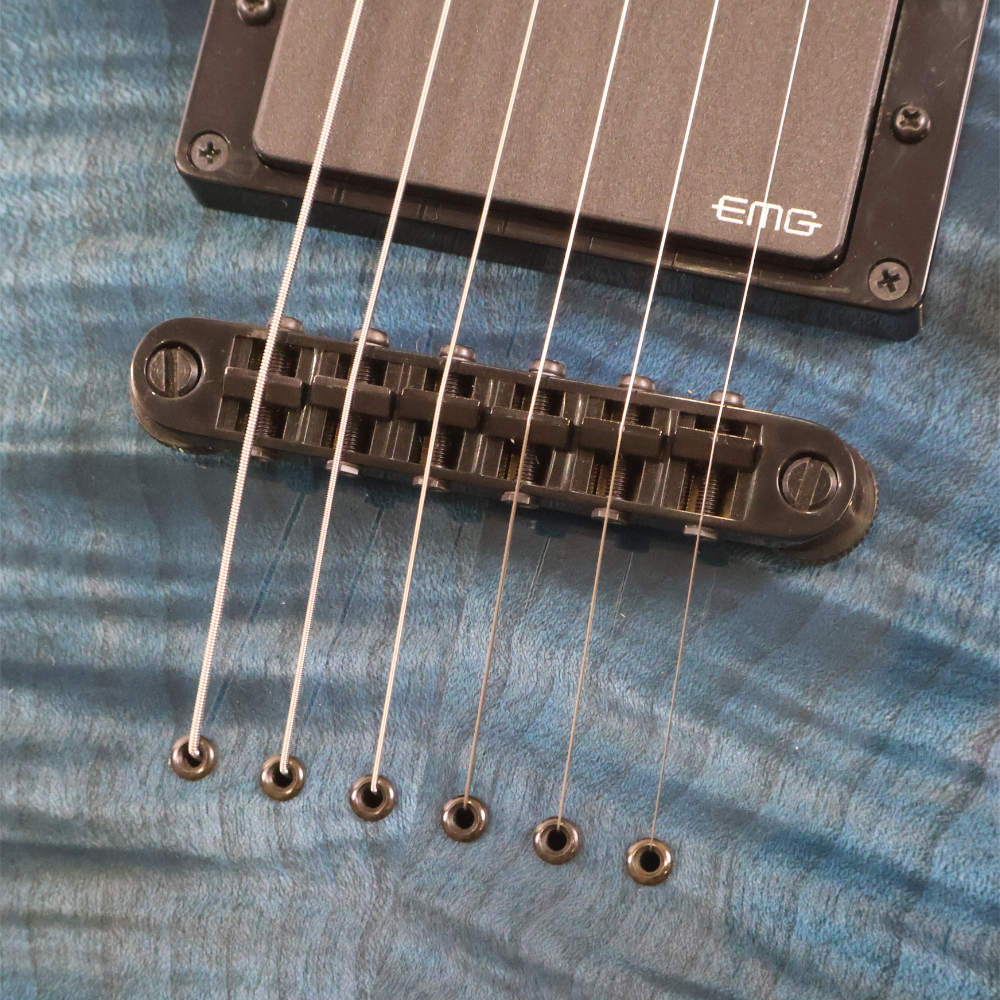 【中古】 エレキギター ESP M-II ROSELIA SAYO See thru Purple BanG Dream! ROSELIA 氷川紗夜モデル 詳細画像