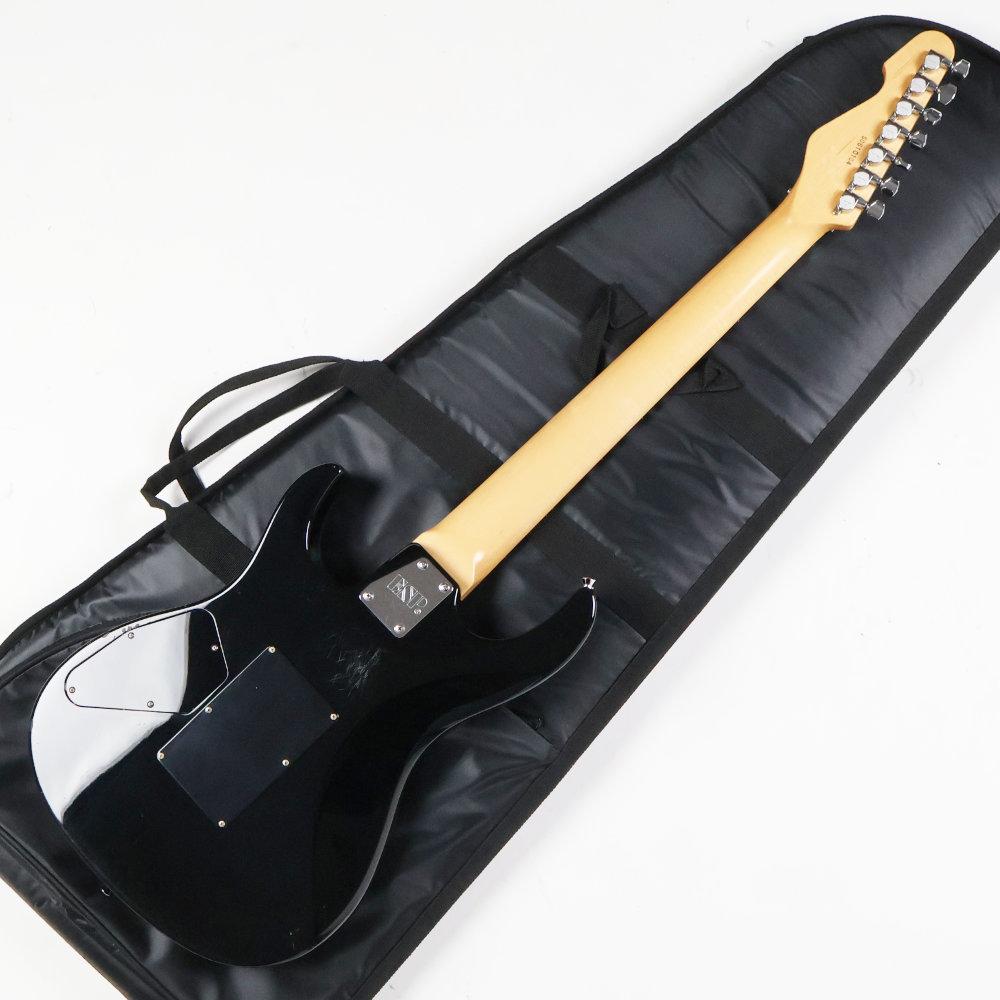 【中古】 エレキギター 7弦ギター ESP M-SEVEN Black 666mm エクストラロングスケール ボディバック画像