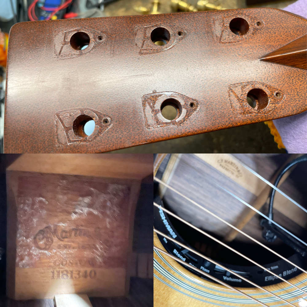 【中古】 アコースティックギター MARTIN CTM 0-28 Mod. 2006年製 FISHMAN Ellipse Matrix Blend ピックアップ搭載 内部