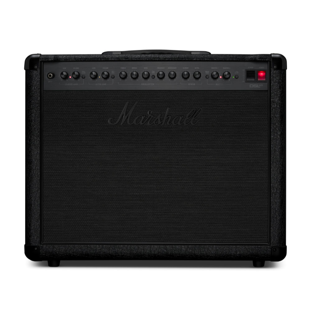 MARSHALL マーシャル DSL40CRB ギターアンプ コンボ 真空管アンプ Stealthバージョン フロント画像
