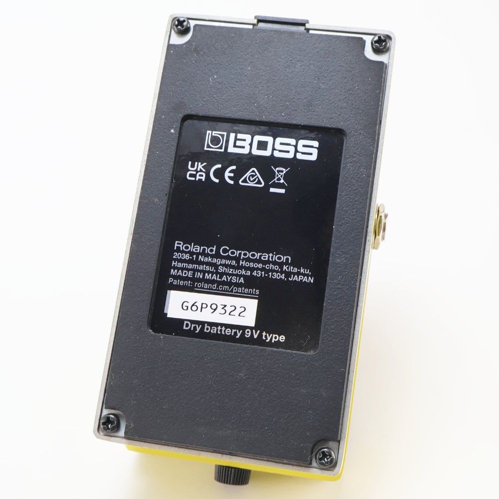 【中古】 スーパーオーバードライブ エフェクター BOSS SD-1 Super Over Drive ギターエフェクター 本体画像 裏 