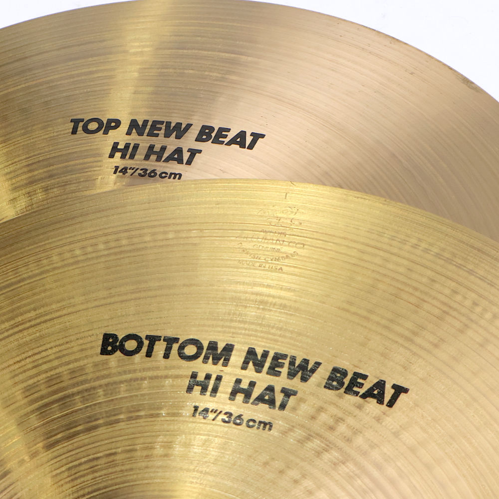 【中古】 ハイハットシンバル ペア ジルジャン ZILDJIAN A Zildjian NEW BEAT HIHAT Pair 14インチ ロゴ