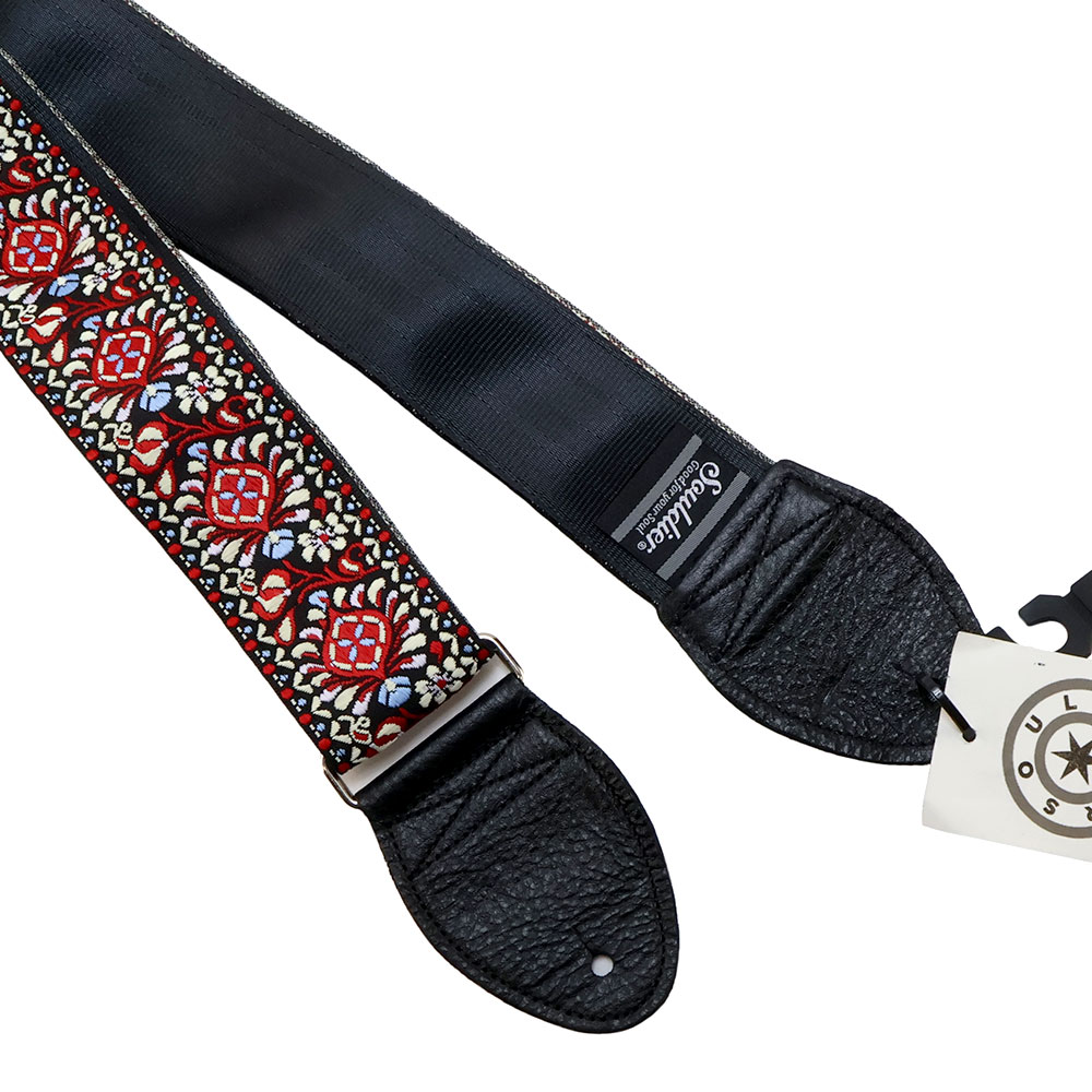 Souldier ソルジャー Hendrix Black GS013 ギター ベース ストラップ エンド部