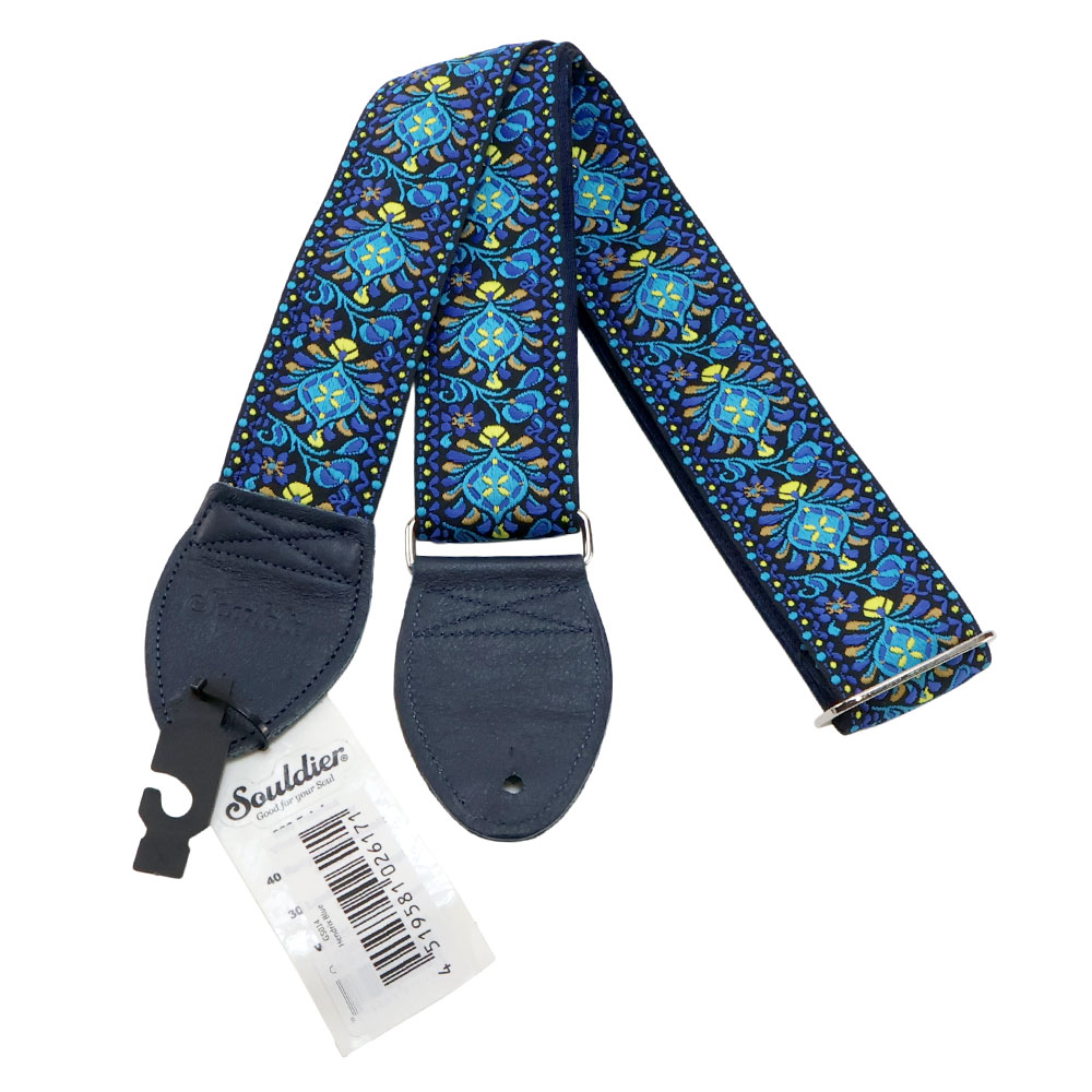 Souldier ソルジャー Hendrix Blue GS014 ギター ベース ストラップ