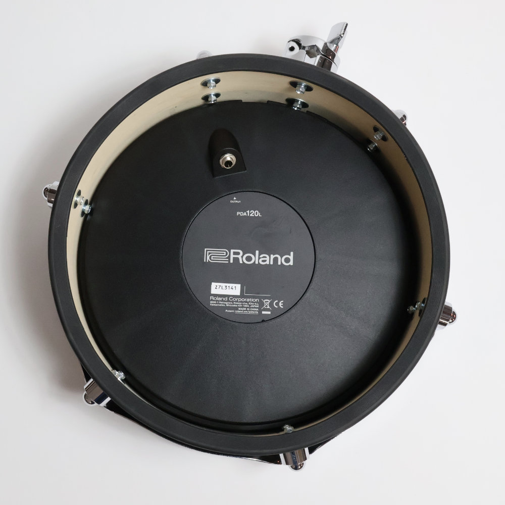 【中古】 電子ドラム タムパッド ROLAND PDA-120L BK V-Drum メッシュパッド Vパッド 裏面