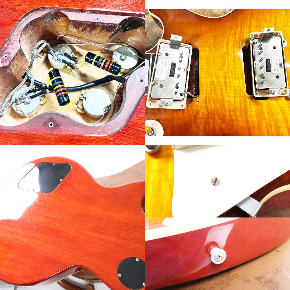 【中古】 エレキギター Gibson Custom Shop Limited Edition 50th Anniversary 1959 Les Paul Standard Reissue Scotch Burst 2009年製 Historic Collection 3.72kg 軽量個体 内部 傷