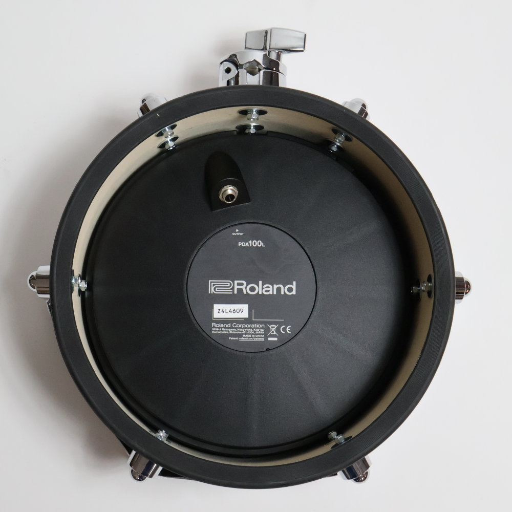【中古】 電子ドラム タムパッド ROLAND PDA-100L BK V-Drum メッシュパッド Vパッド 裏面