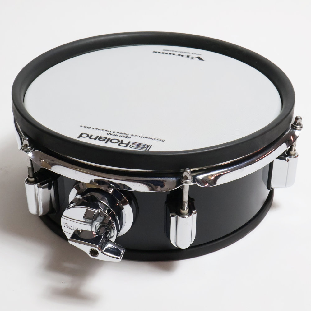 【中古】 電子ドラム タムパッド ROLAND PDA-100L BK V-Drum メッシュパッド Vパッド 全体