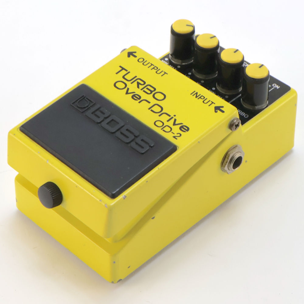 【中古】ターボオーバードライブ エフェクター BOSS OD-2 TURBO OverDrive Made in Japan ボス ギターエフェクター 右サイド