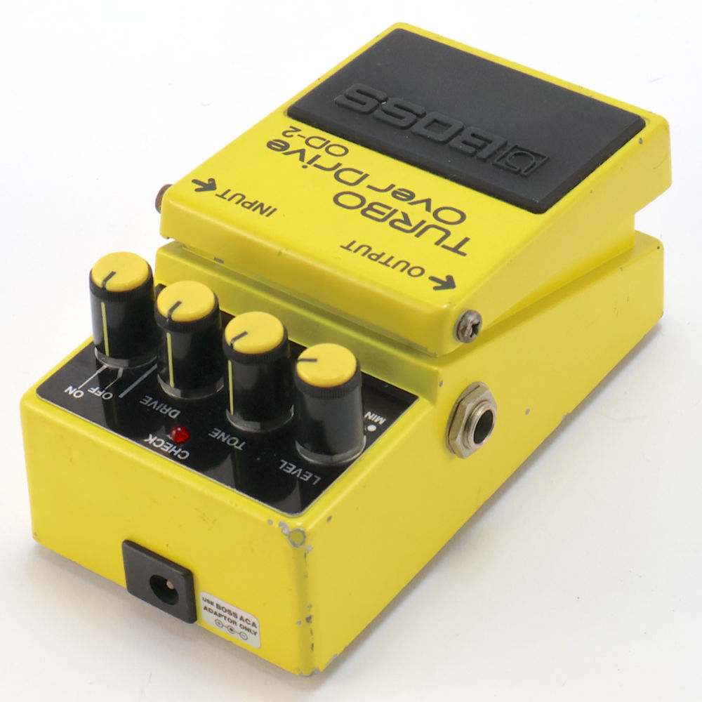 【中古】ターボオーバードライブ エフェクター BOSS OD-2 TURBO OverDrive Made in Japan ボス ギターエフェクター 左サイド
