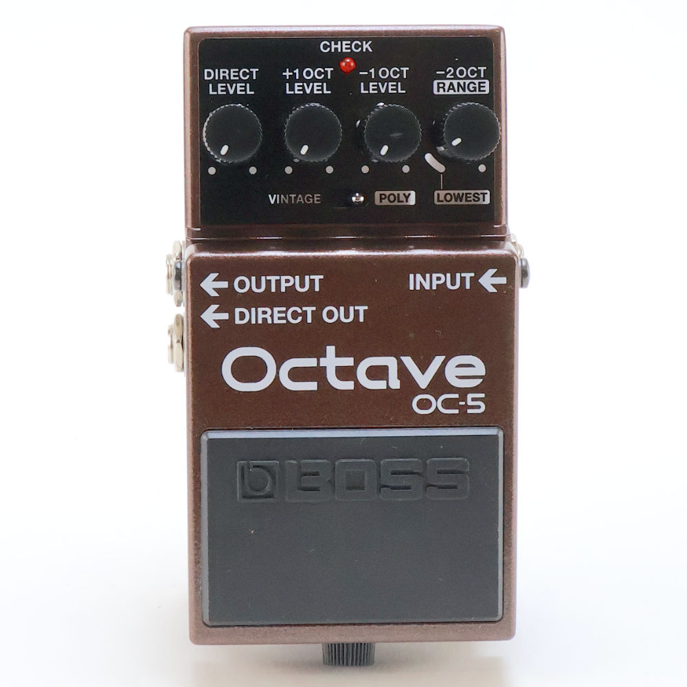 【中古】 オクターバー エフェクター BOSS OC-5 Octave ギターエフェクター オクターブ 正面