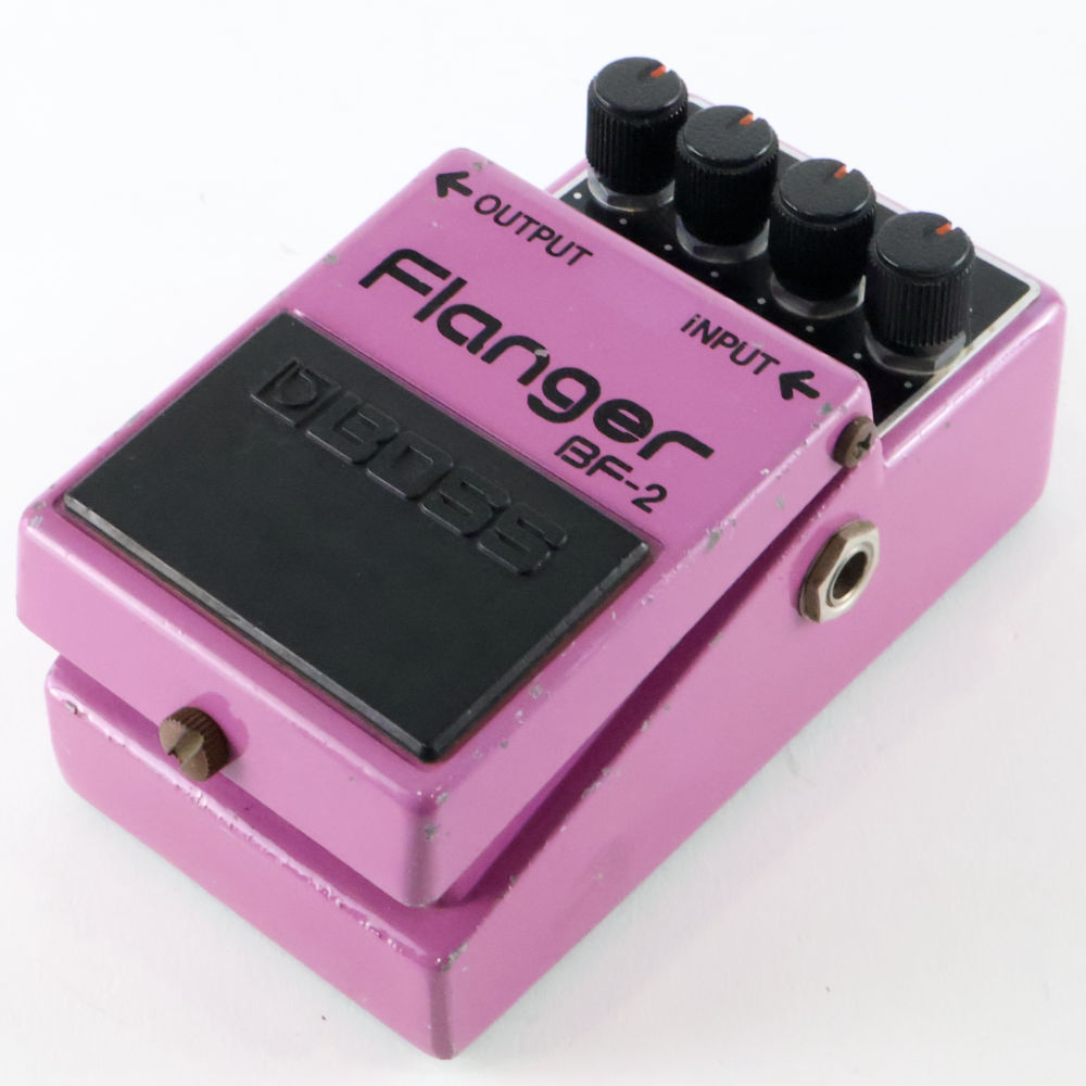 【中古】 フランジャー BOSS BF-2 Flanger Made in Japan 銀ネジ ボス ギターエフェクター 右サイド