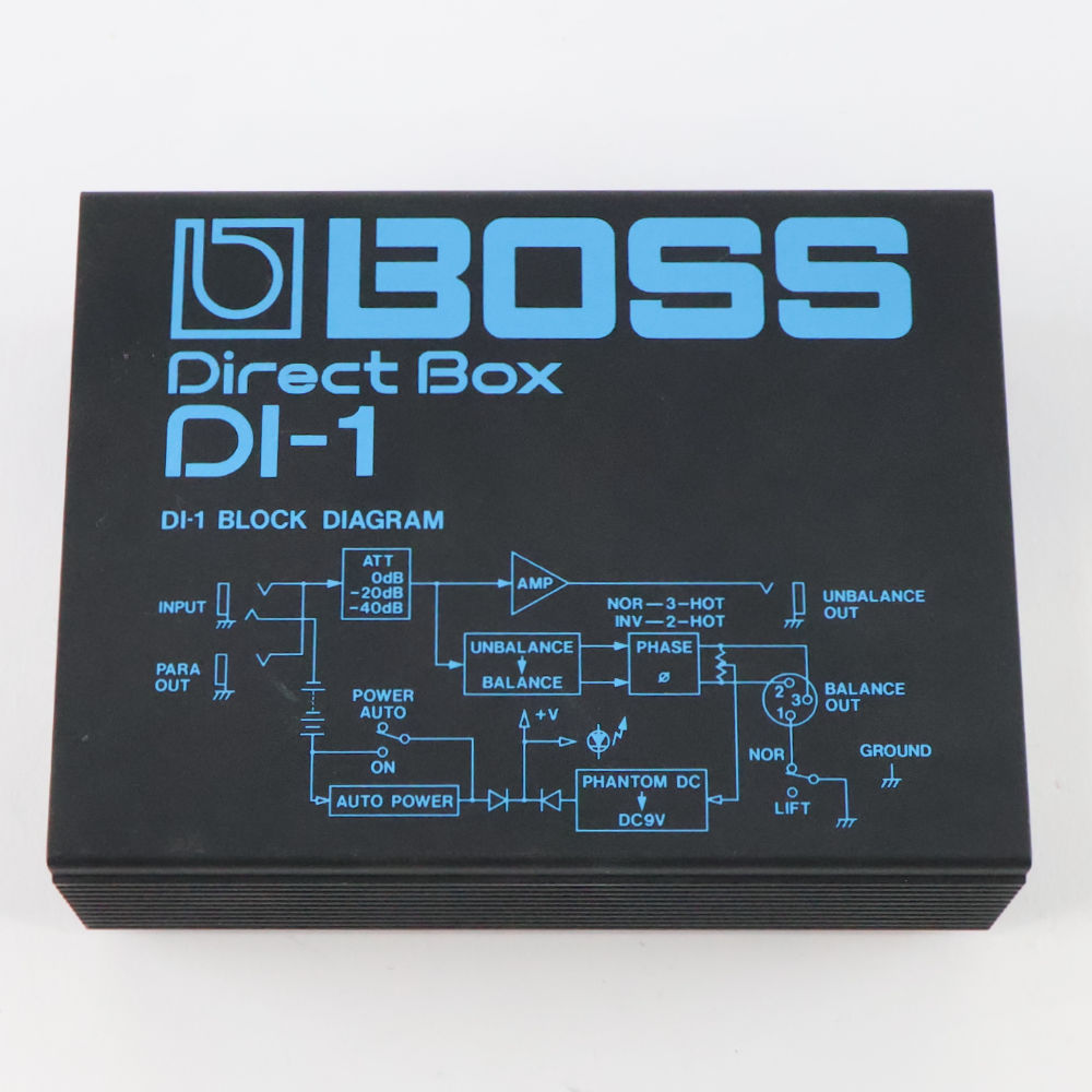 【中古】 ダイレクトボックス DIボックス BOSS DI-1 Direct Box D.Iボックス 正面