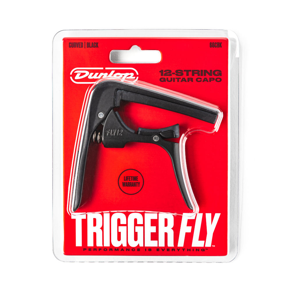 Jim Dunlop ジムダンロップ TRIGGER FLY CAPO 12-STRING BLACK 12弦ギター用カポタスト ギターカポ ブラック