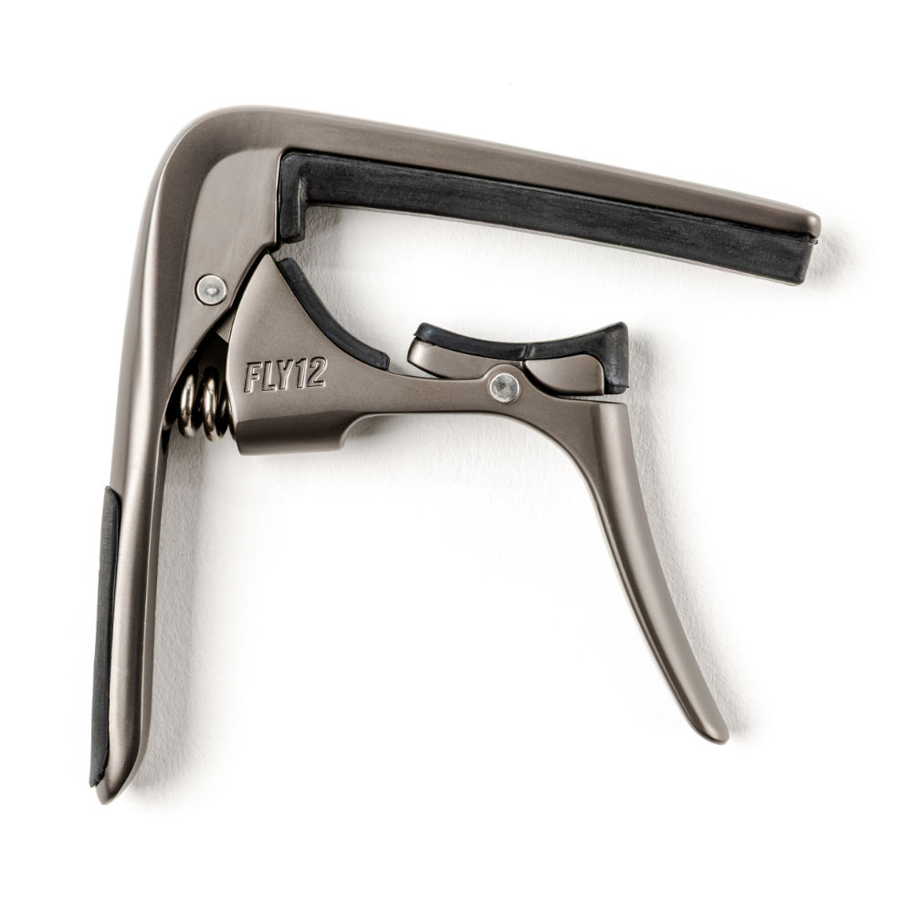Jim Dunlop ジムダンロップ TRIGGER FLY CAPO 12-STRING GUN METAL 12弦ギター用カポタスト ギターカポ ガンメタル 正面