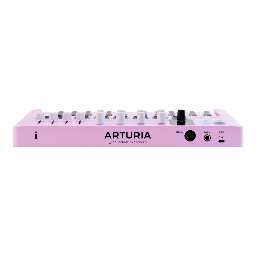 ARTURIA MiniLab 3 Rose Quartz USB/MIDIキーボード パッド コントローラー 【Analog Lab Intro他バンドルソフト付き】 背面