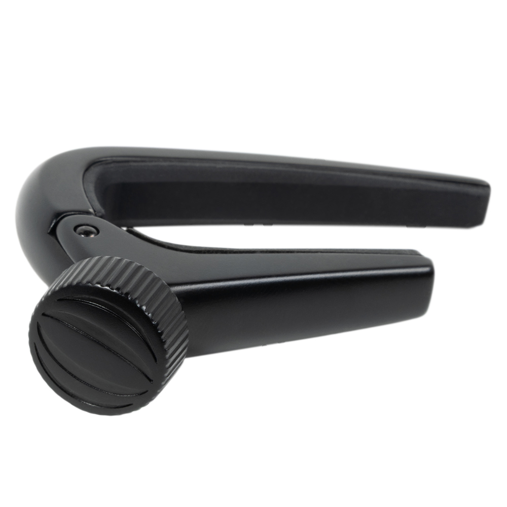 ERNIE BALL アーニーボール 9631 PRECISION CAPO BK ギター用カポタスト スクリュー式 本体画像 斜め 