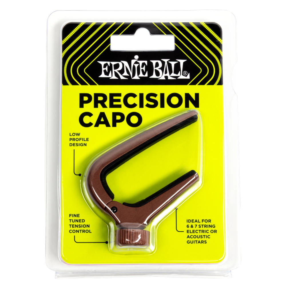 ERNIE BALL アーニーボール 9631 PRECISION CAPO Bronze ギター用カポタスト スクリュー式