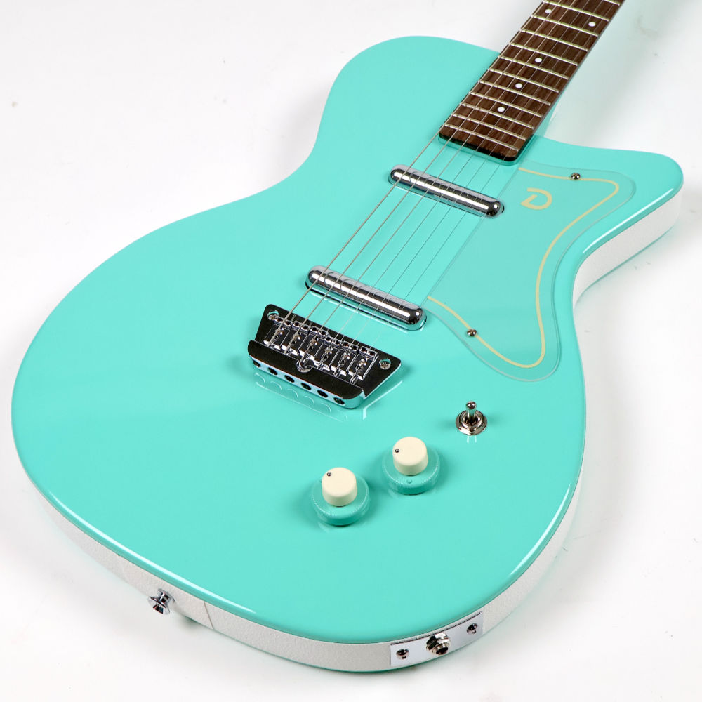 【訳あり】アウトレット 旧仕様ヘッド Danelectro ダンエレクトロ 56 SINGLE CUTAWAY AQUA エレキギター トップ