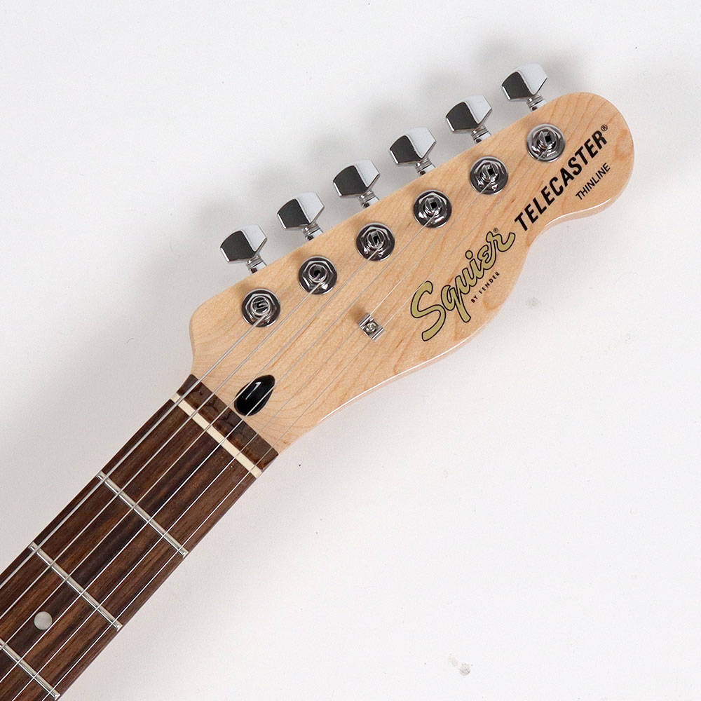 【訳あり】 Squier スクワイヤー スクワイア Affinity Series Telecaster Thinline Laurel Fingerboard Black Pickguard Olympic White エレキギター アウトレット ヘッド