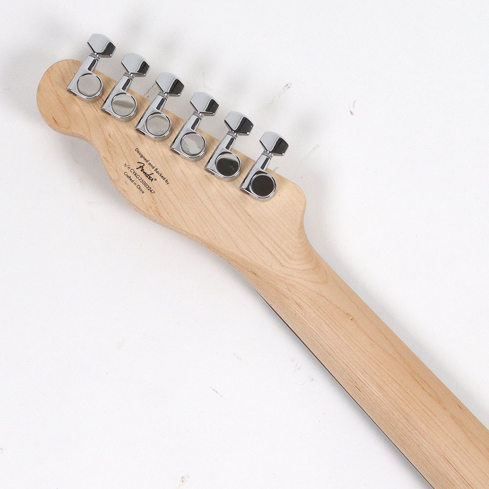 【訳あり】 Squier スクワイヤー スクワイア Affinity Series Telecaster Thinline Laurel Fingerboard Black Pickguard Olympic White エレキギター アウトレット ヘッド