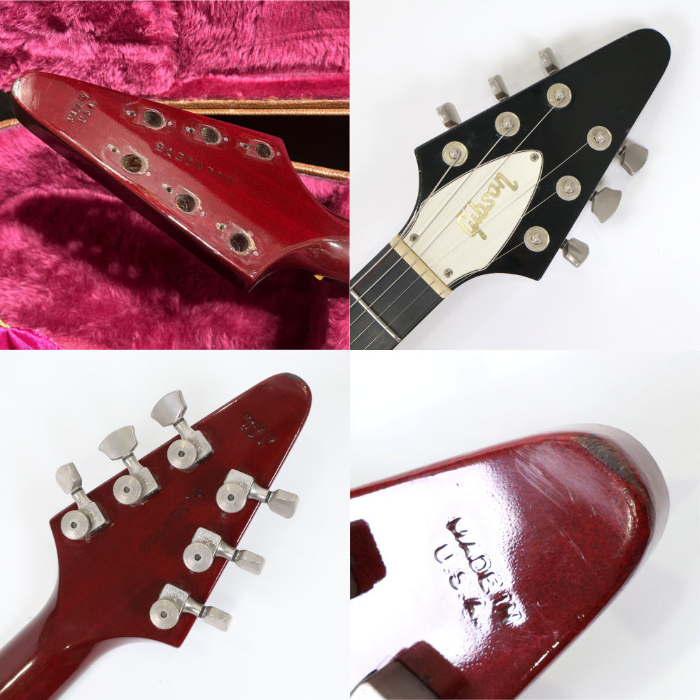 【中古】 エレキギター Gibson Flying V ’67 Cherry Mod. 1996年製 SPERZELロックペグ搭載 エボニー指板 ギブソン フライングV 詳細画像
