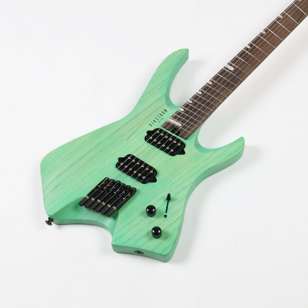 【訳あり】 VIKSTROM GUITARS VSMH-260 TUQ アウトレット ヘッドレス ファンフレット 6弦ギター ボディトップ
