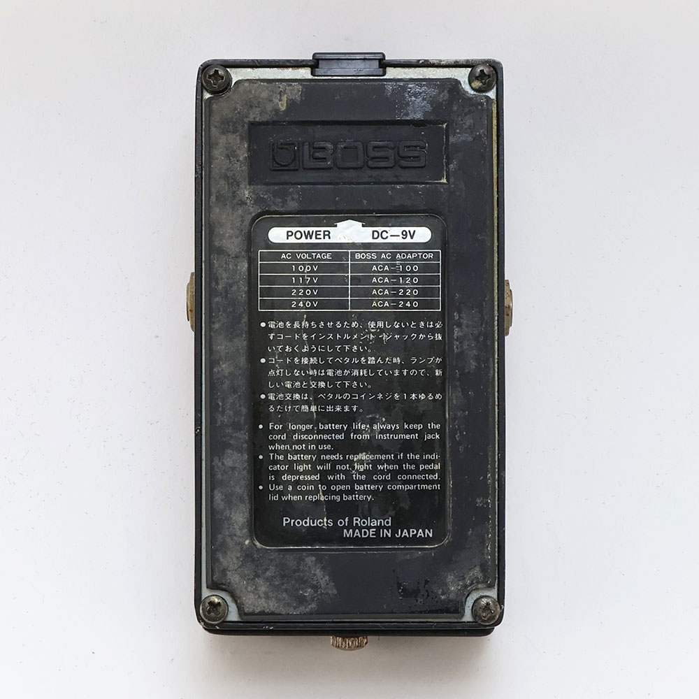 【中古】 ギターエフェクター BOSS SG-1 Slow Gear 銀ネジ Made in Japan ボス スローギア 裏面